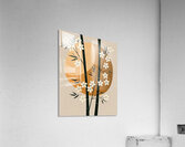 Bamboo Flowers Sun Minimal Acrylic Print