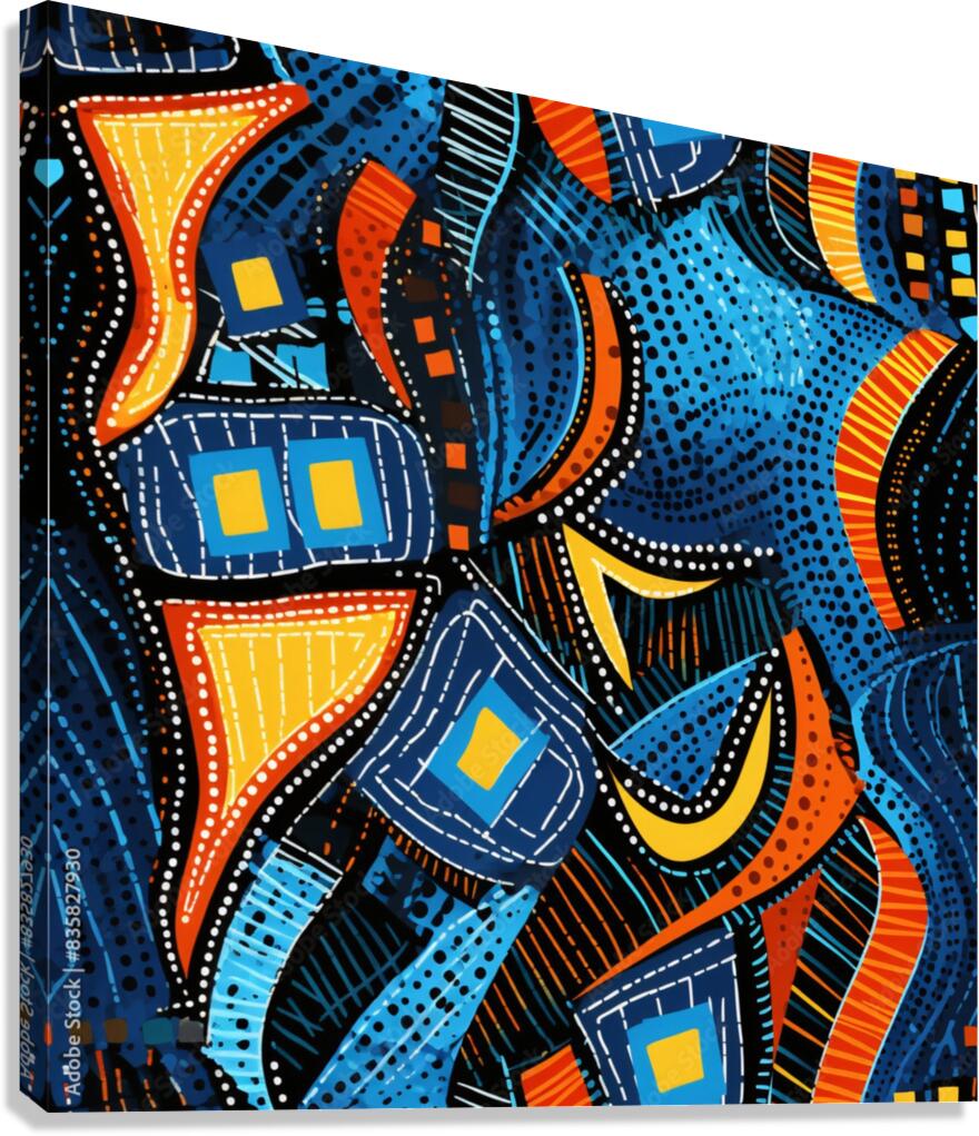 Blue Divide  Canvas Print