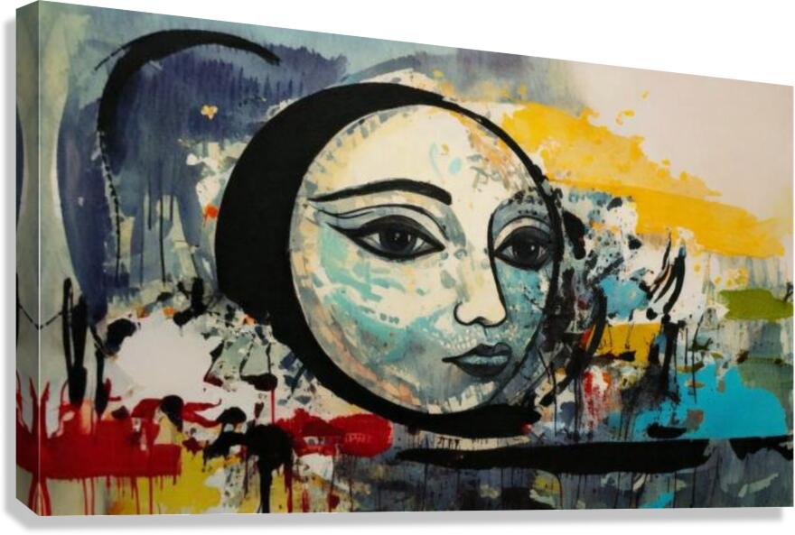 Moonface  Canvas Print