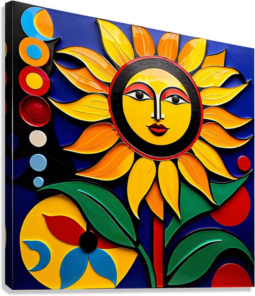 Happy Sunflower  Canvas Print