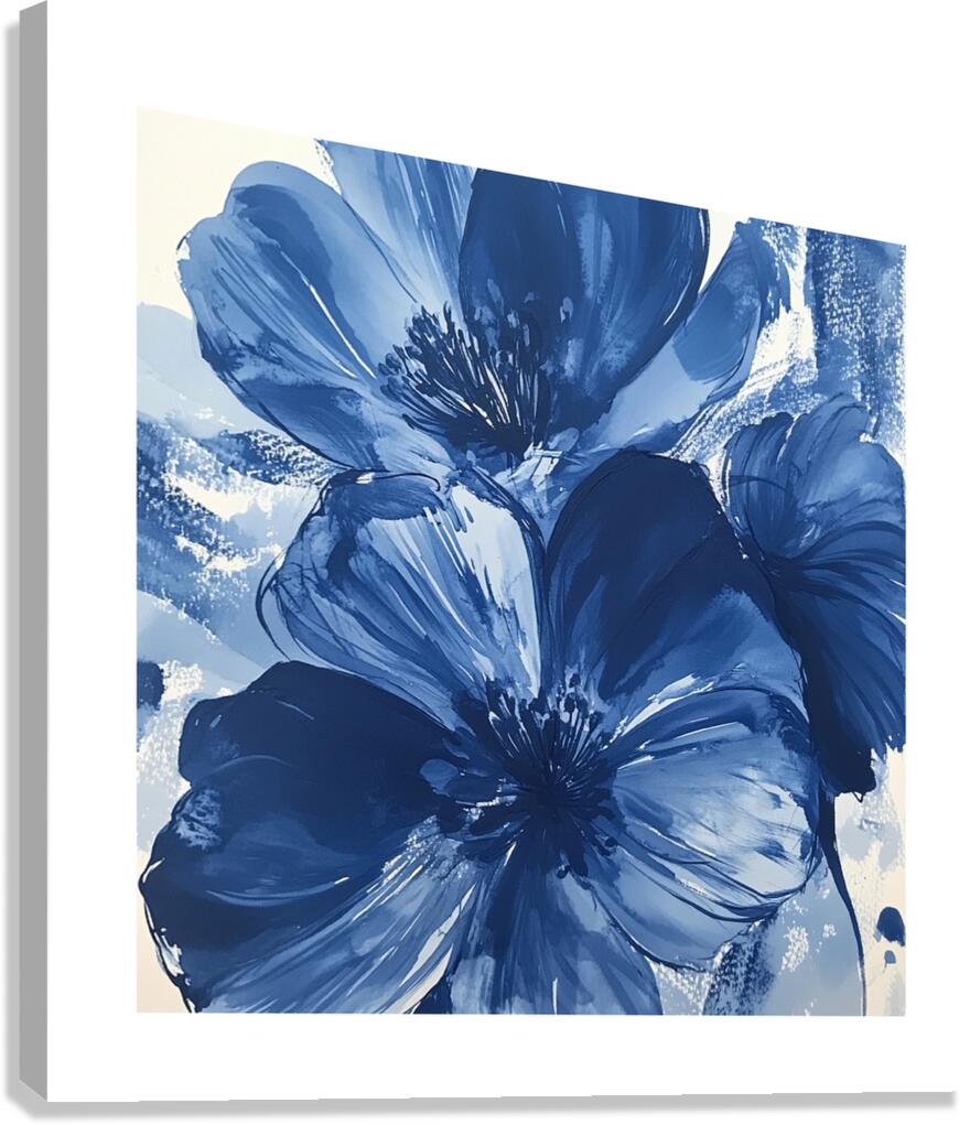 Blue  flora Canvas Print