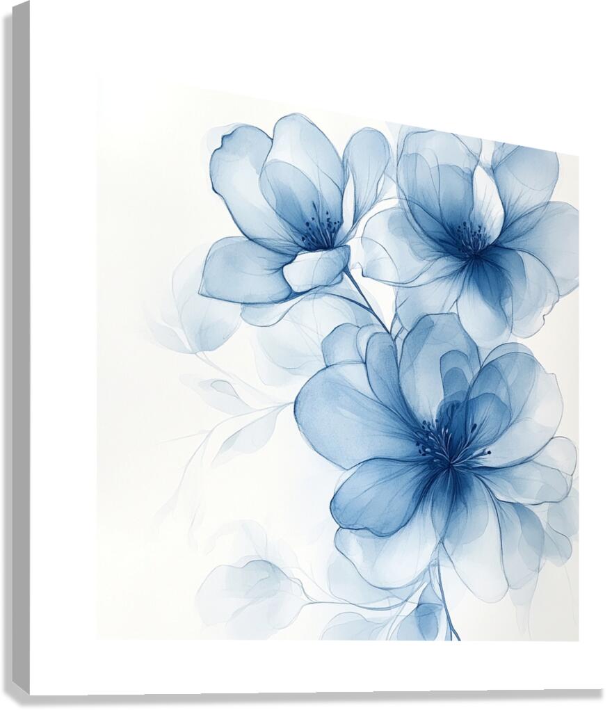 Blue flowers  Canvas Print