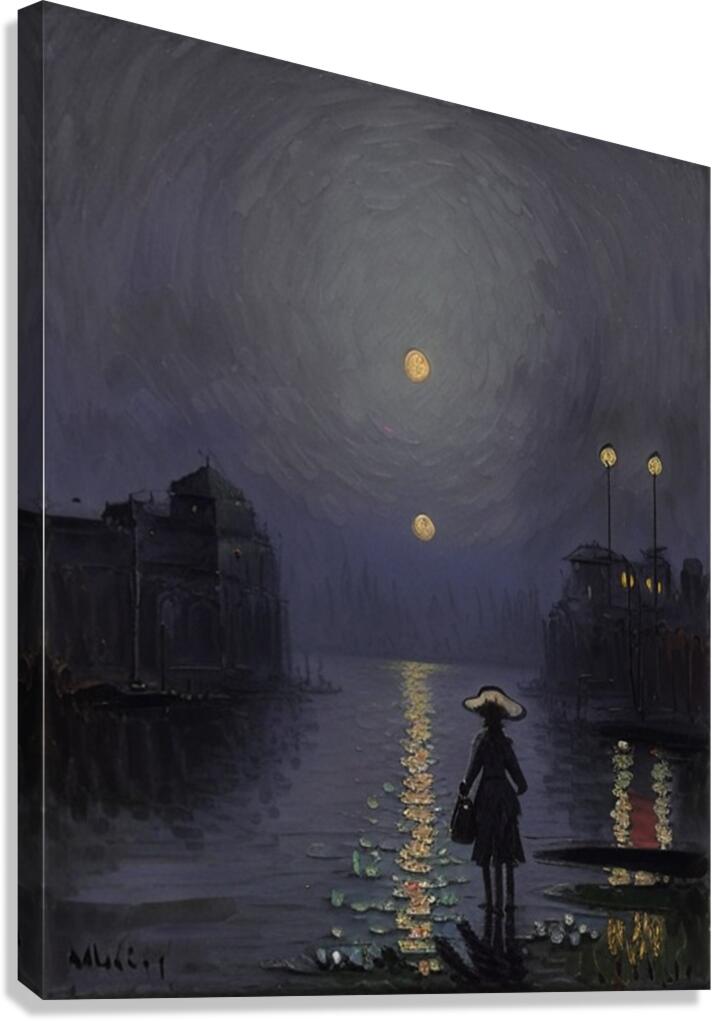 Midnight ride Canvas Print