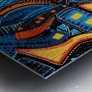 Blue Divide  Metal print