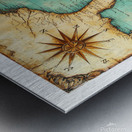 Vintage  map Metal print