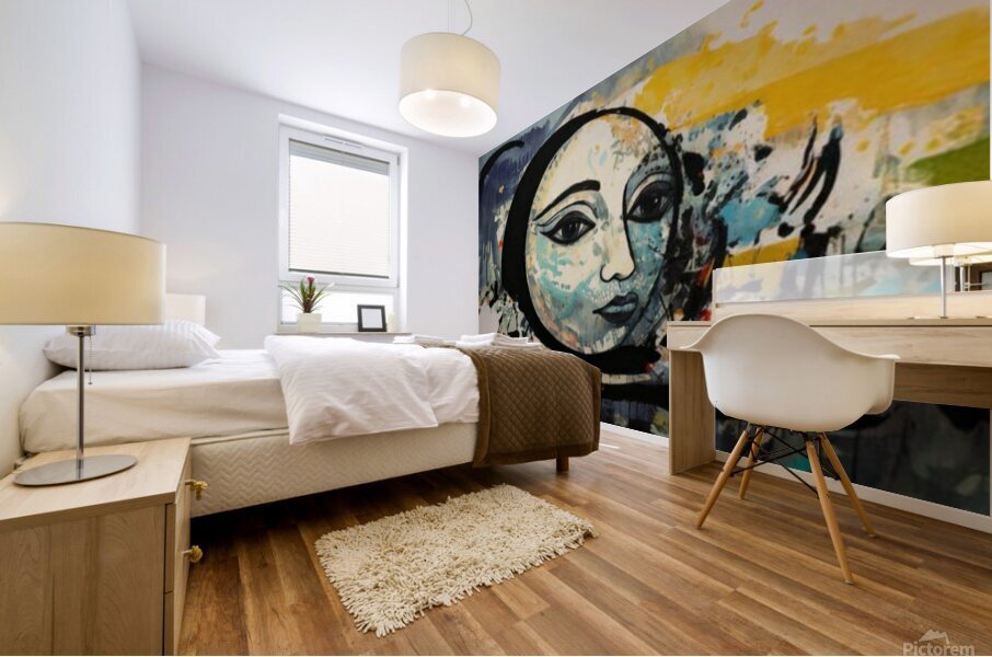 Moonface  Mural print