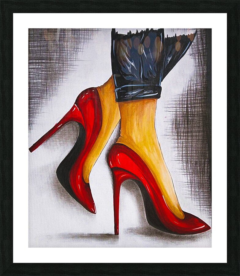 Red Heels  Picture Frame print