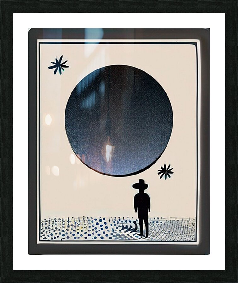 A peaceful night  Picture Frame print