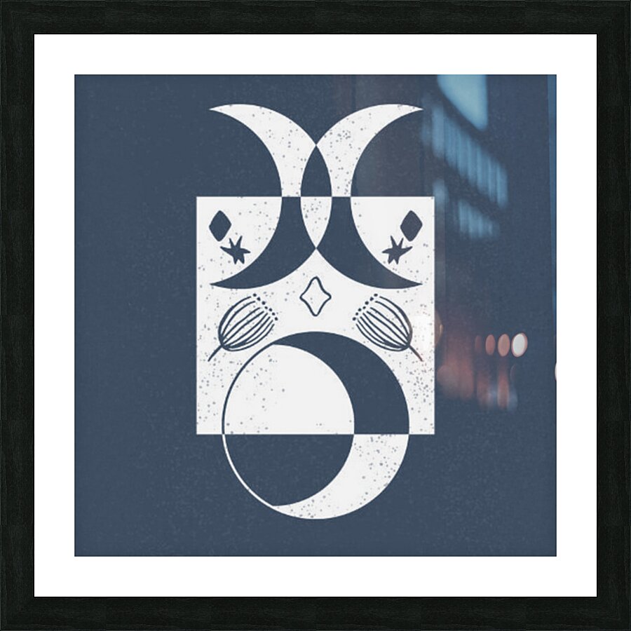 The moon Picture Frame print