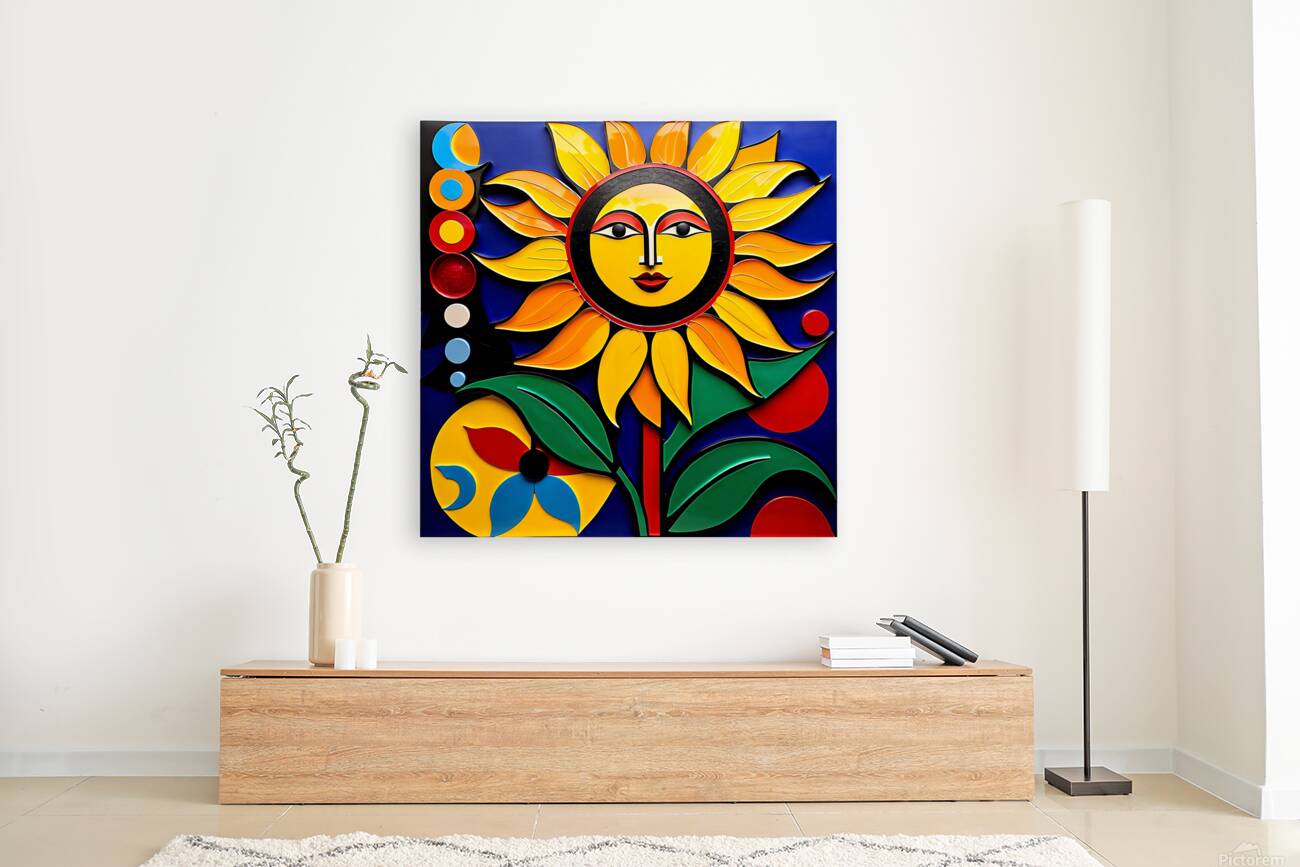 Happy Sunflower  Reproduction