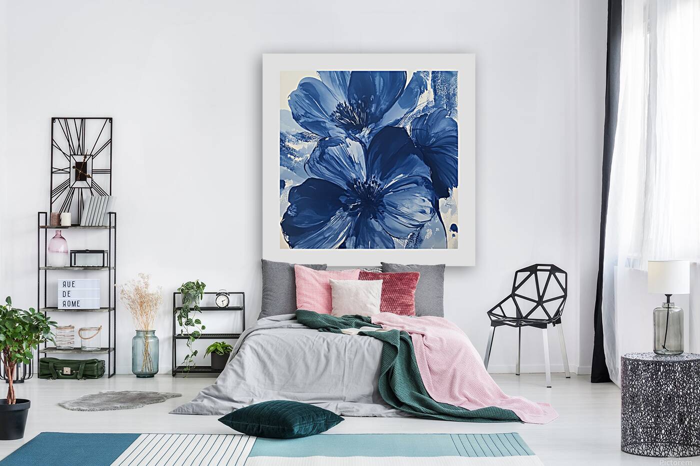 Blue  flora Reproduction