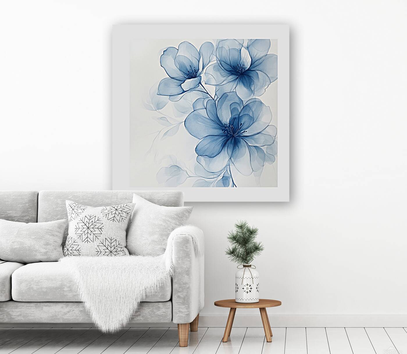 Blue flowers  Reproduction