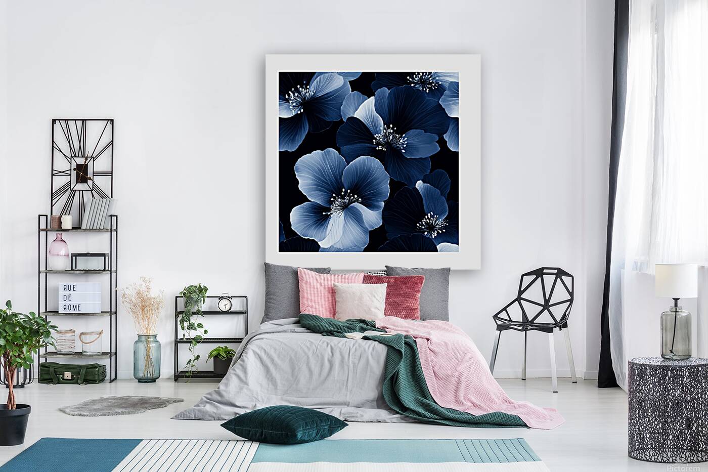 Blue  Flower  Reproduction
