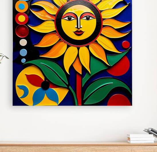 Happy Sunflower  Reproduction