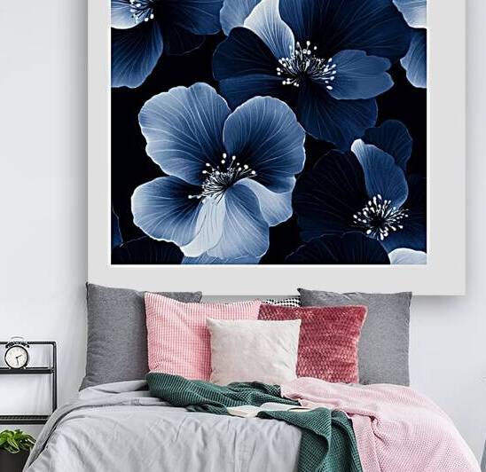 Blue  Flower  Reproduction