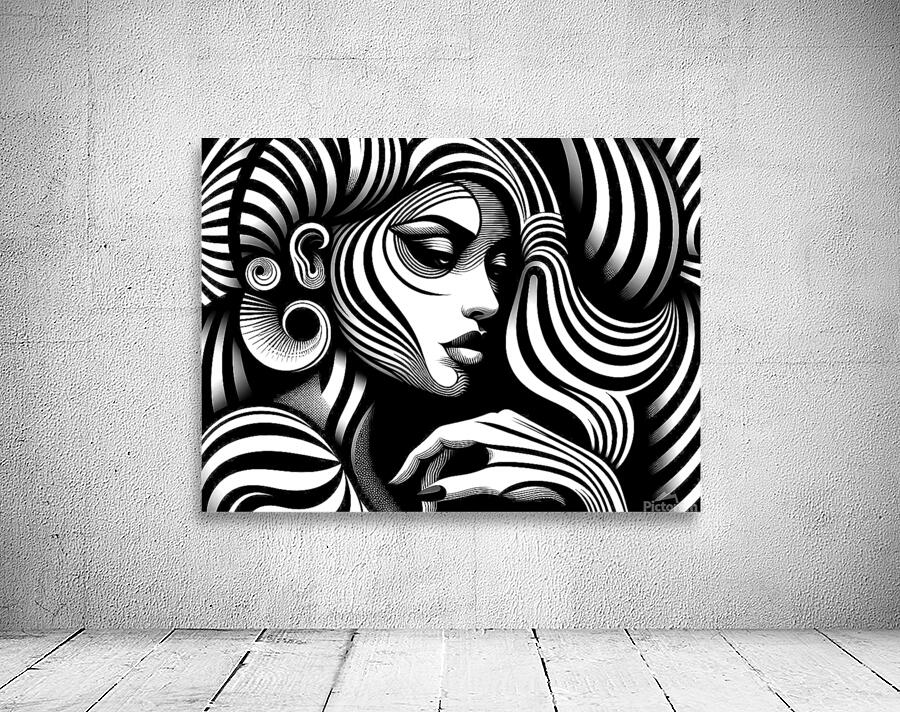 OpArtPortrait03 Wall Preview