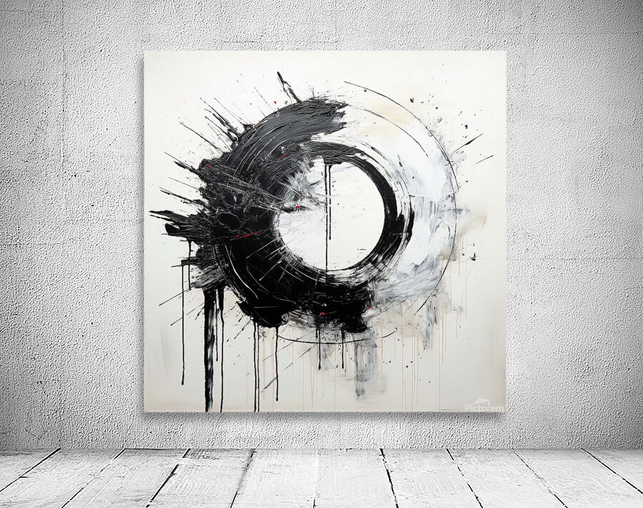 Abstract Ring Paint Splatter Wall Preview