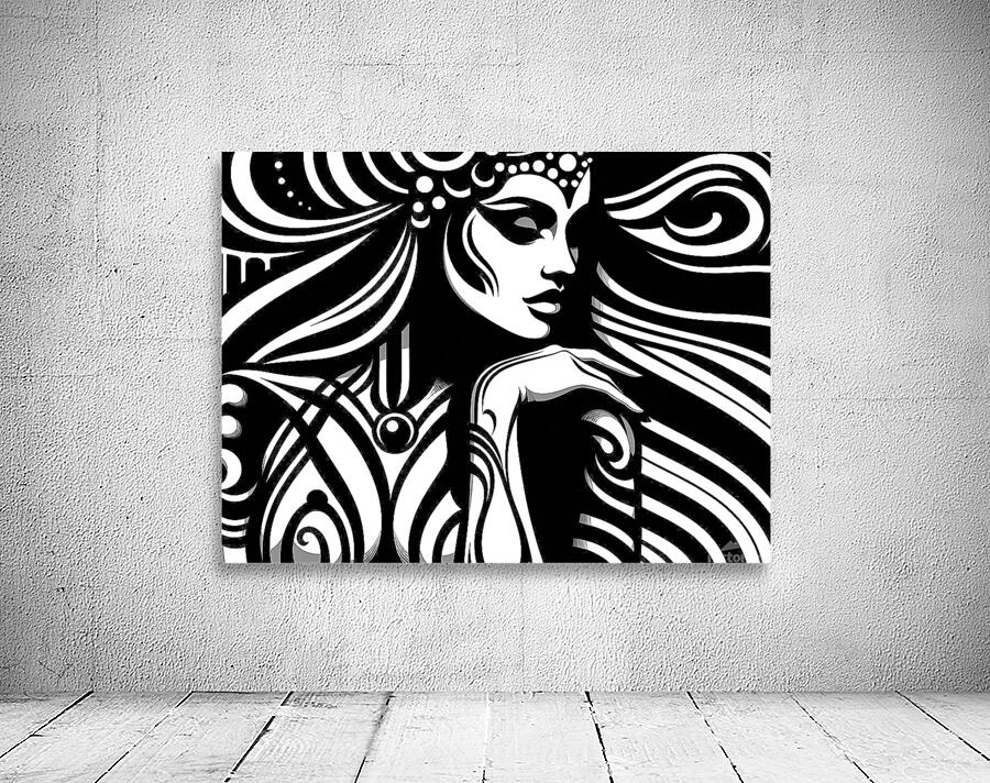 OpArtPortrait02 Wall Preview