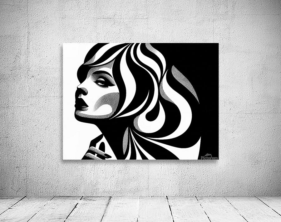 OpArtPortrait18 Wall Preview