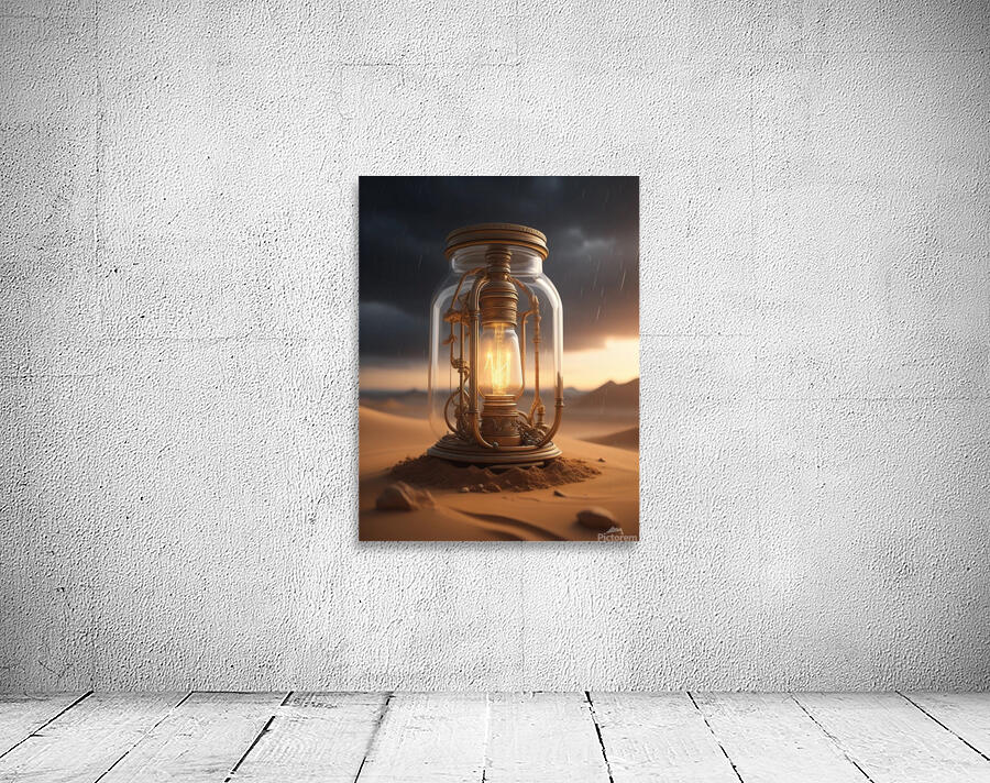 Steampunk Light Bulb Jar Desert Wall Preview
