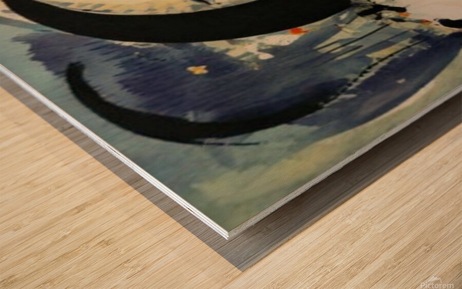 Moonface  Wood print