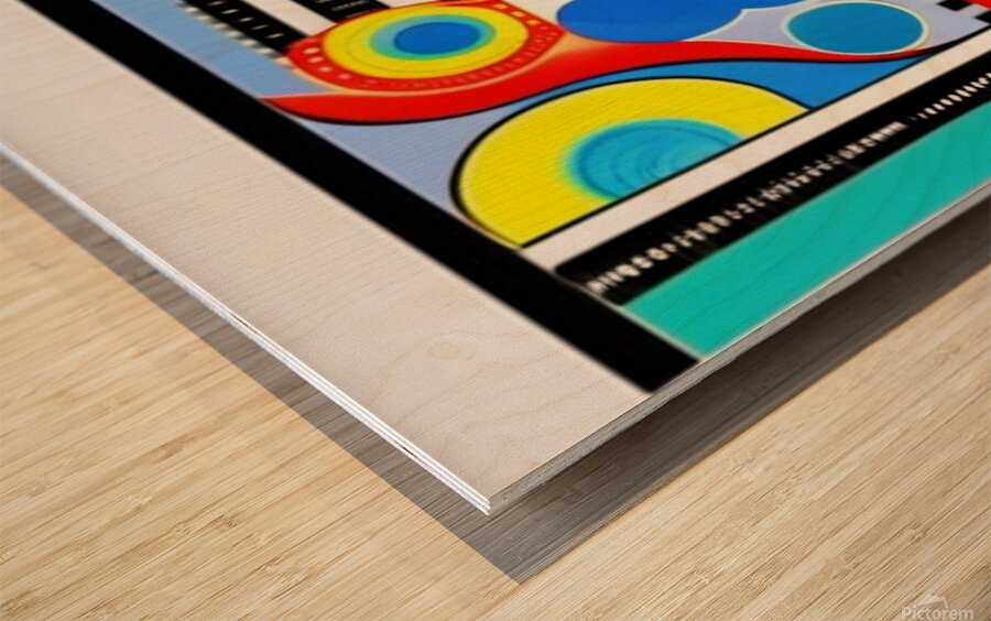 Abstraction  Wood print