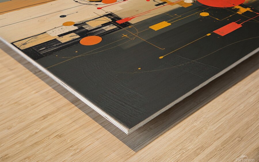 Abstract  Wood print