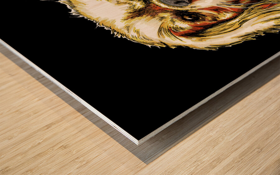 King Charles Wood print