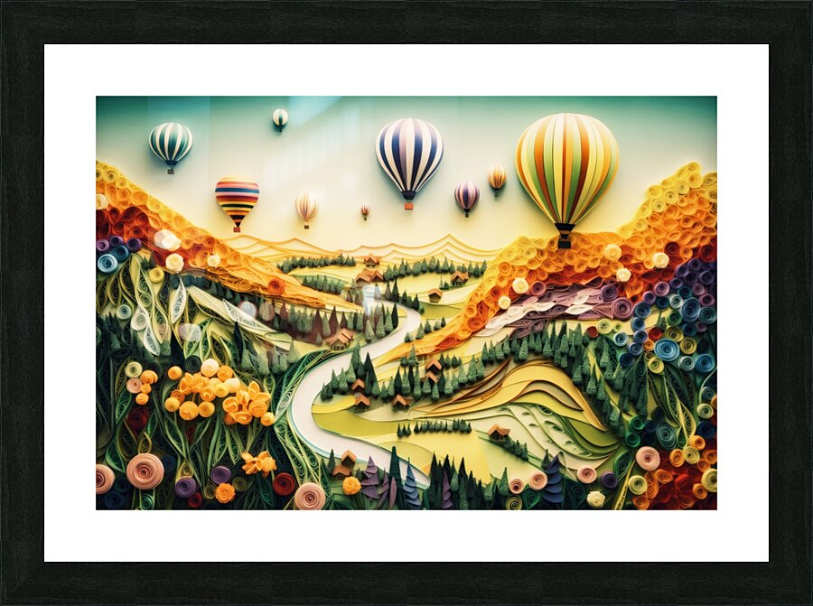 Balloons over Bloomlands.1 Picture Frame print