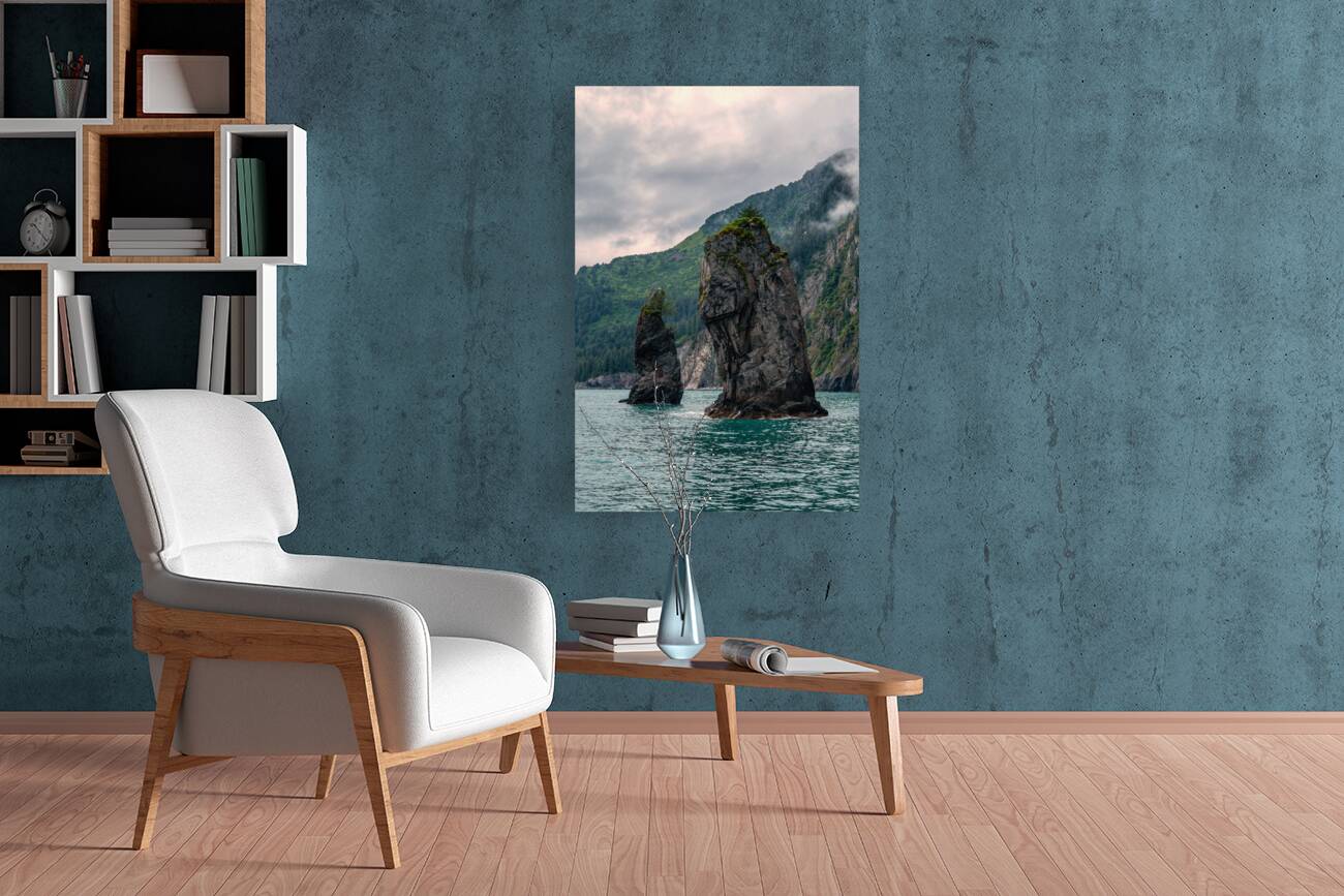 Alaskan Sea Stacks Reproduction