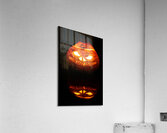 Frightful Carved Turnip Jack O Lantern Acrylic Print