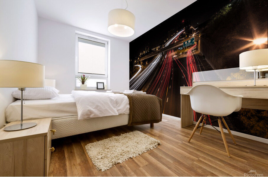 Over The Braga Bridge Mural print