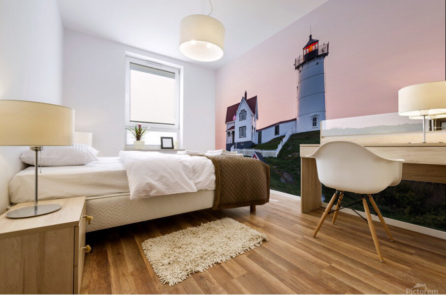Nubble Lighthouse Sunrise Mural print