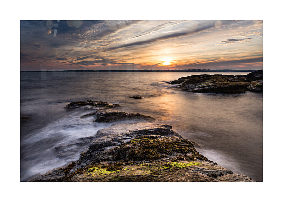 Sunset at Beavertail  Picture Frame print
