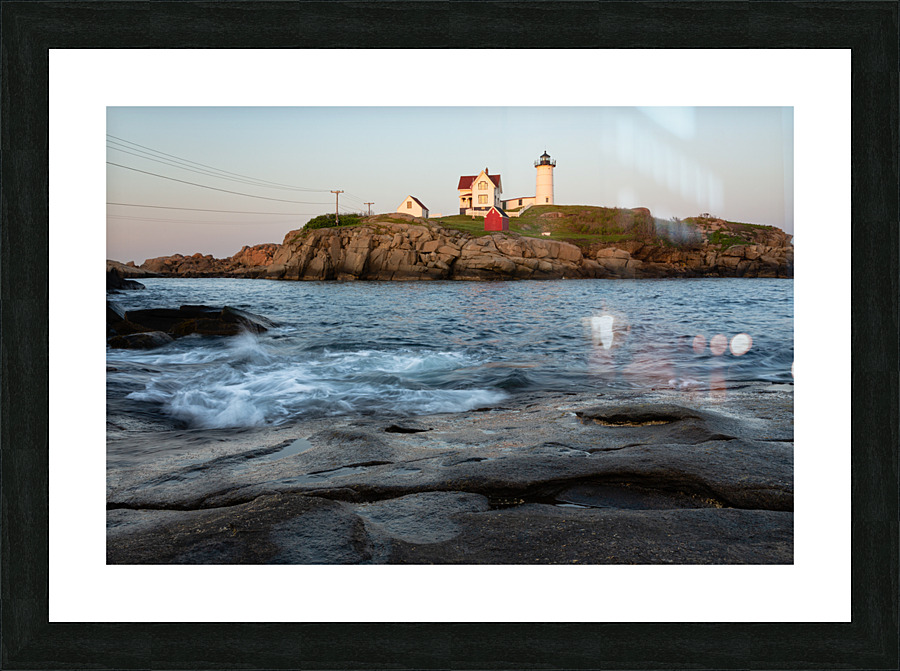 Evening at Nubble Light Picture Frame print