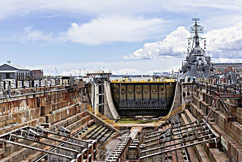 Dry Dock 1 Charlestown Navy Yard by Andrew Pacheco