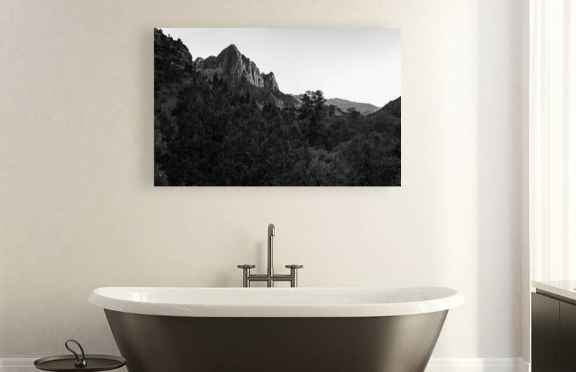 Zion Watchman Black and White by Andrew Pacheco