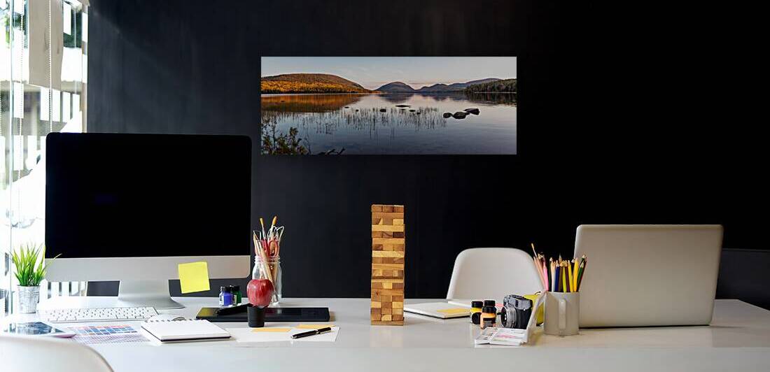 Eagle Lake Acadia Panorama by Andrew Pacheco