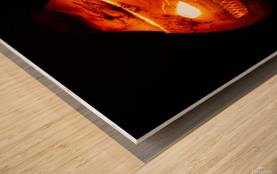 Frightful Carved Turnip Jack O Lantern Wood print