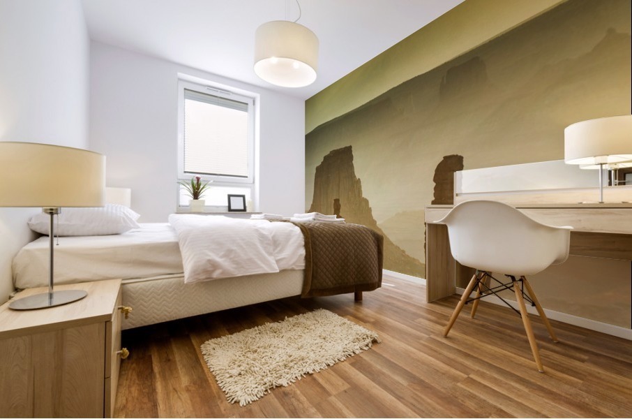 GOLDEN SPIRES Mural print