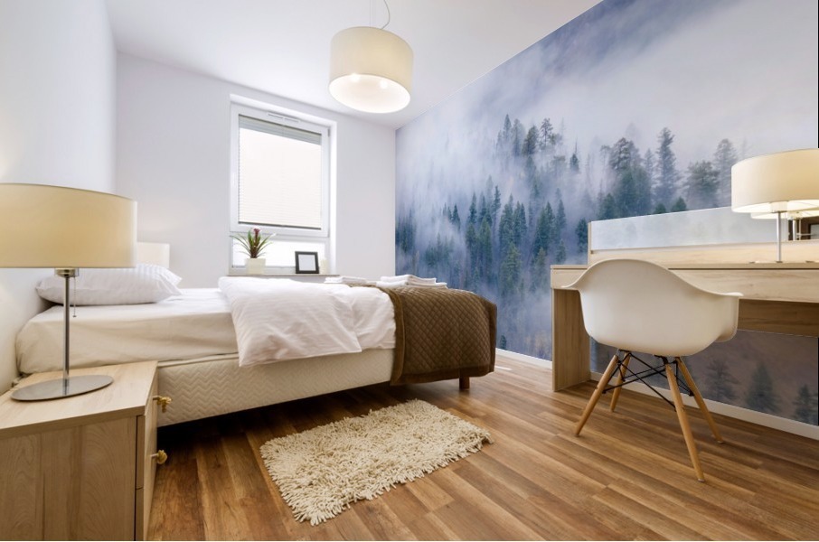 FOREST IN THE CLOUDS Mural print