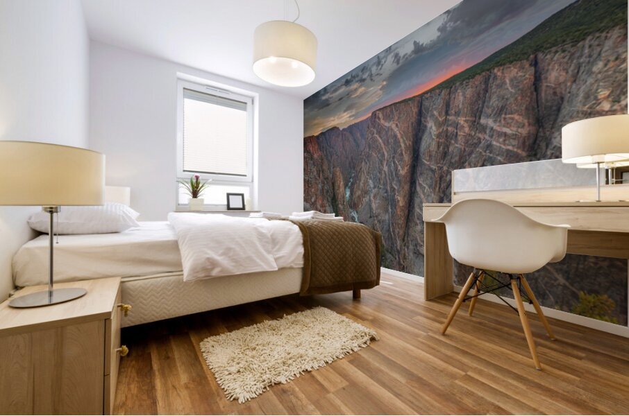 Sunset At The Painted Wall Mural print