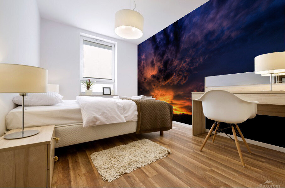 A HEAVENLY SUNSET Mural print