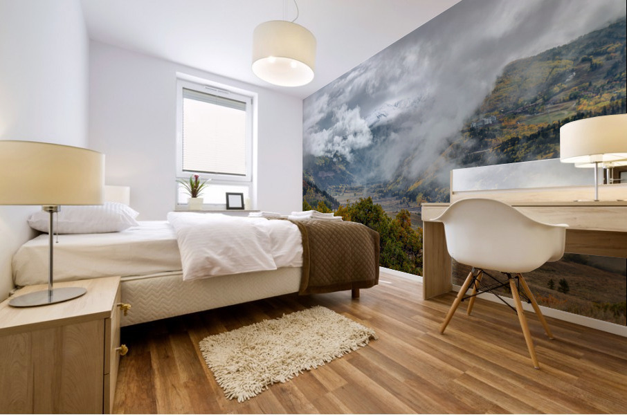 AND THE HEAVENS OPENED UP Mural print