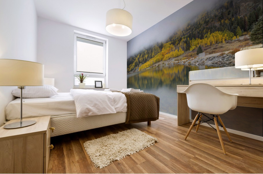 DREAMY AUTUMN REFLECTION Mural print