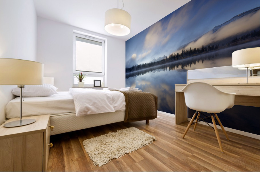 MOUNTAIN REFLECTION REVEALED Mural print