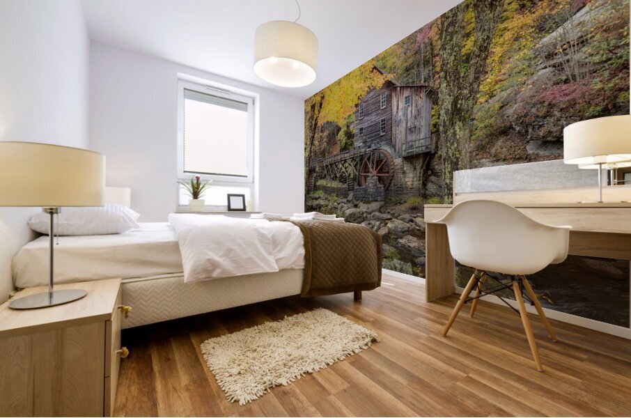 Stepping Back Through Time Mural print