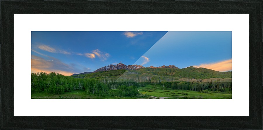 GREEN SERENITY Picture Frame print