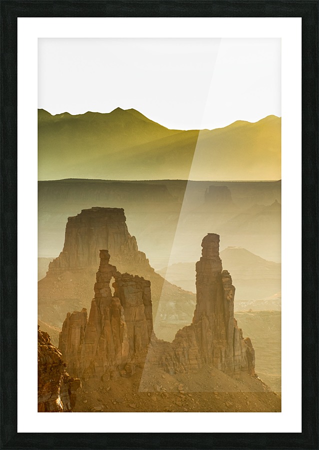 GOLDEN SPIRES Picture Frame print
