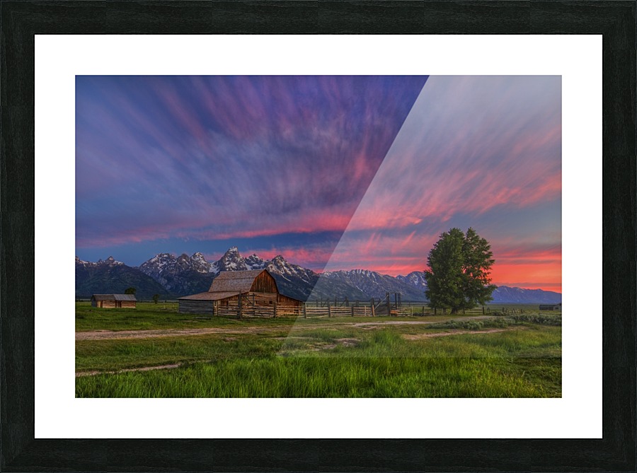 BENEATH TETON GLORY Picture Frame print